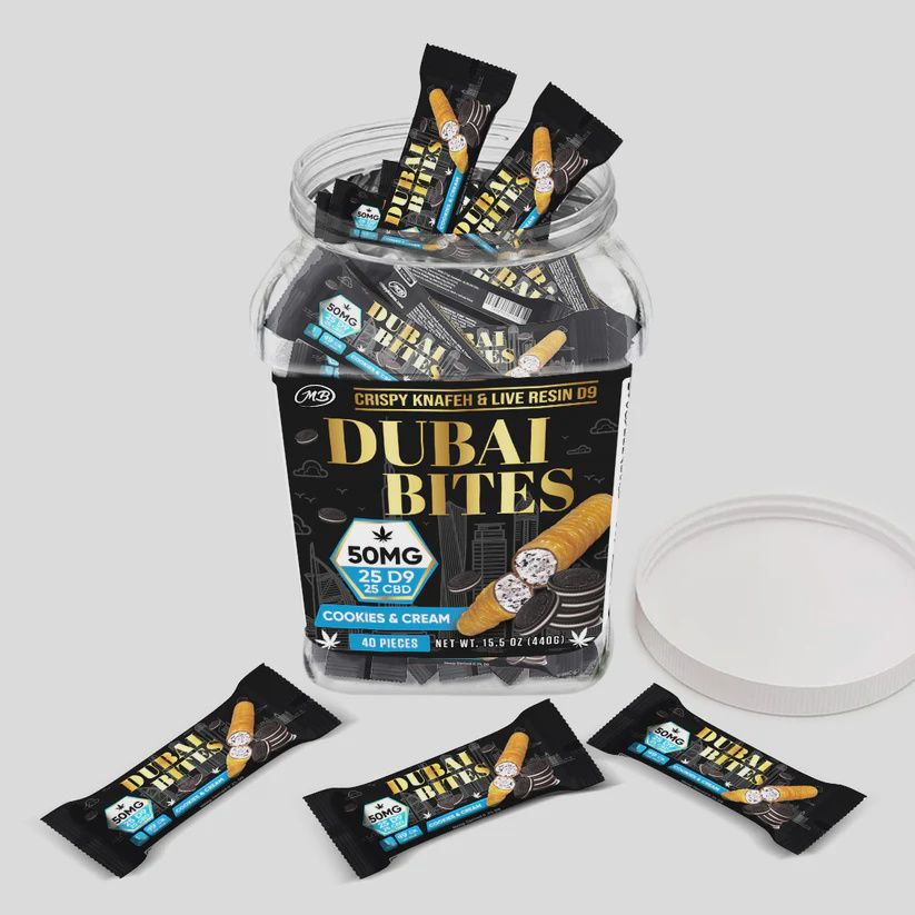 25MG THC| 25MG CBD 1:1  DUBAI BITES- COOKIES &amp; CREAM