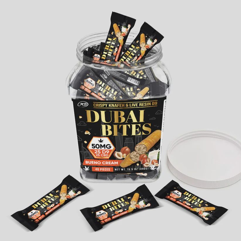 25MG THC| 25MG CBD 1:1 DUBAI BITES- BUENO CREAM