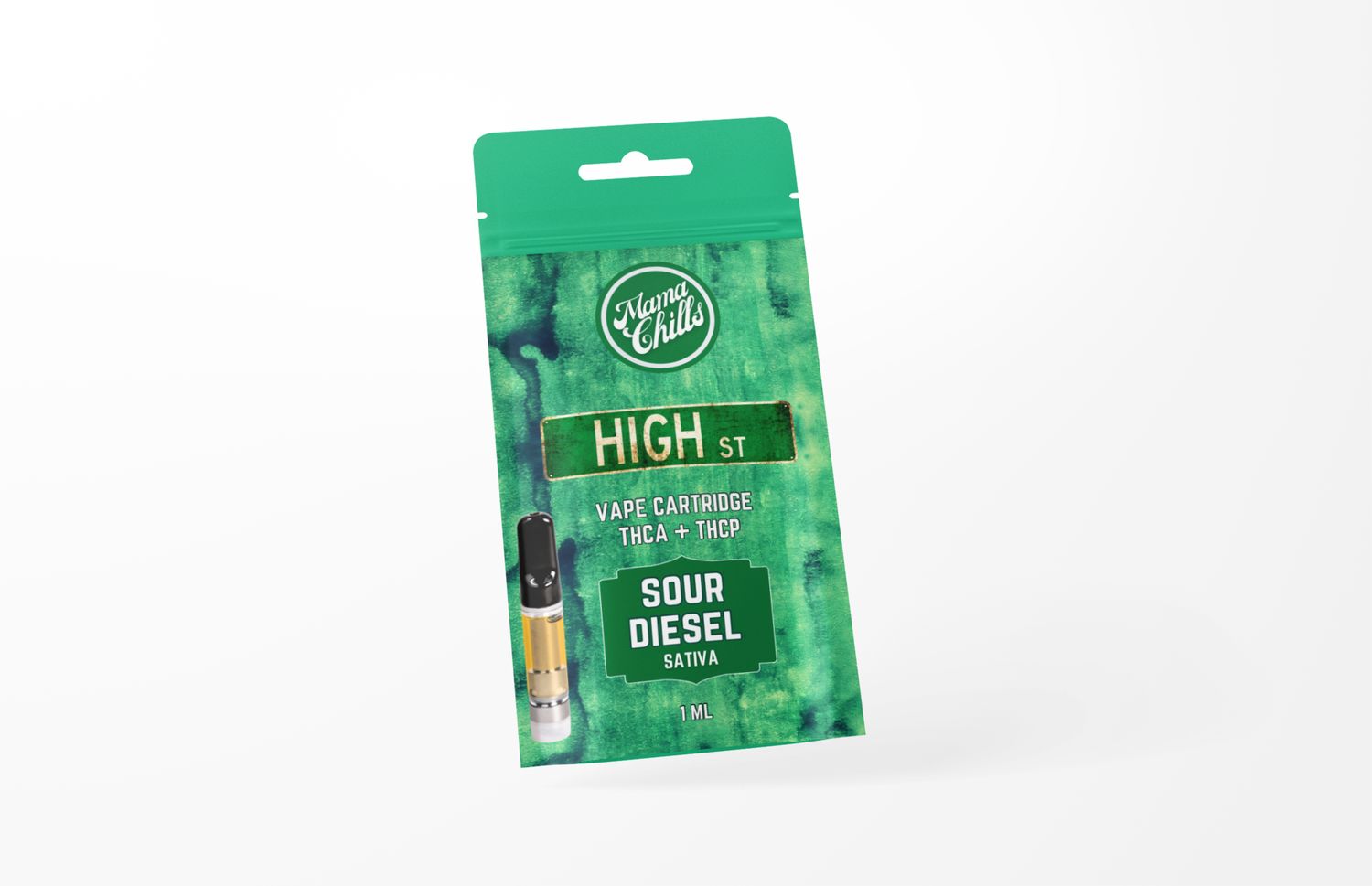 EXTRA STRENGTH HIGH ST CARTS- THCA &amp; THCP- 1ML, TYPE: SOUR DIESEL- SATIVA