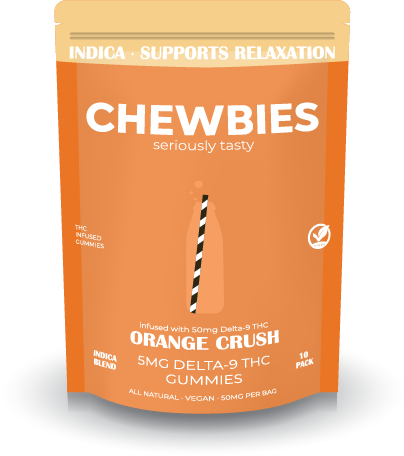 5MG LOW DOSE GUMMIES-INDICA-  ORANGE CRUSH- 10 COUNT