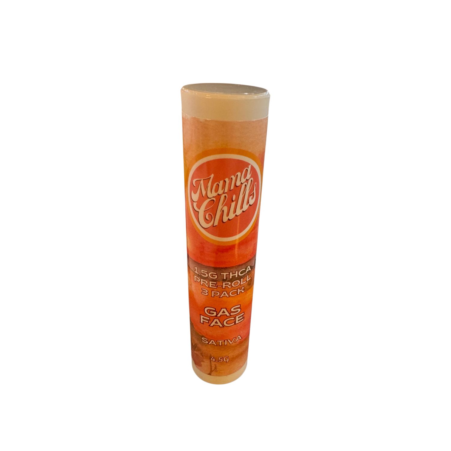 MAMA CHILLS 1.5G PREROLL 3 PACK- SAVE ON 3!, TYPE: GAS FACE- SATIVA