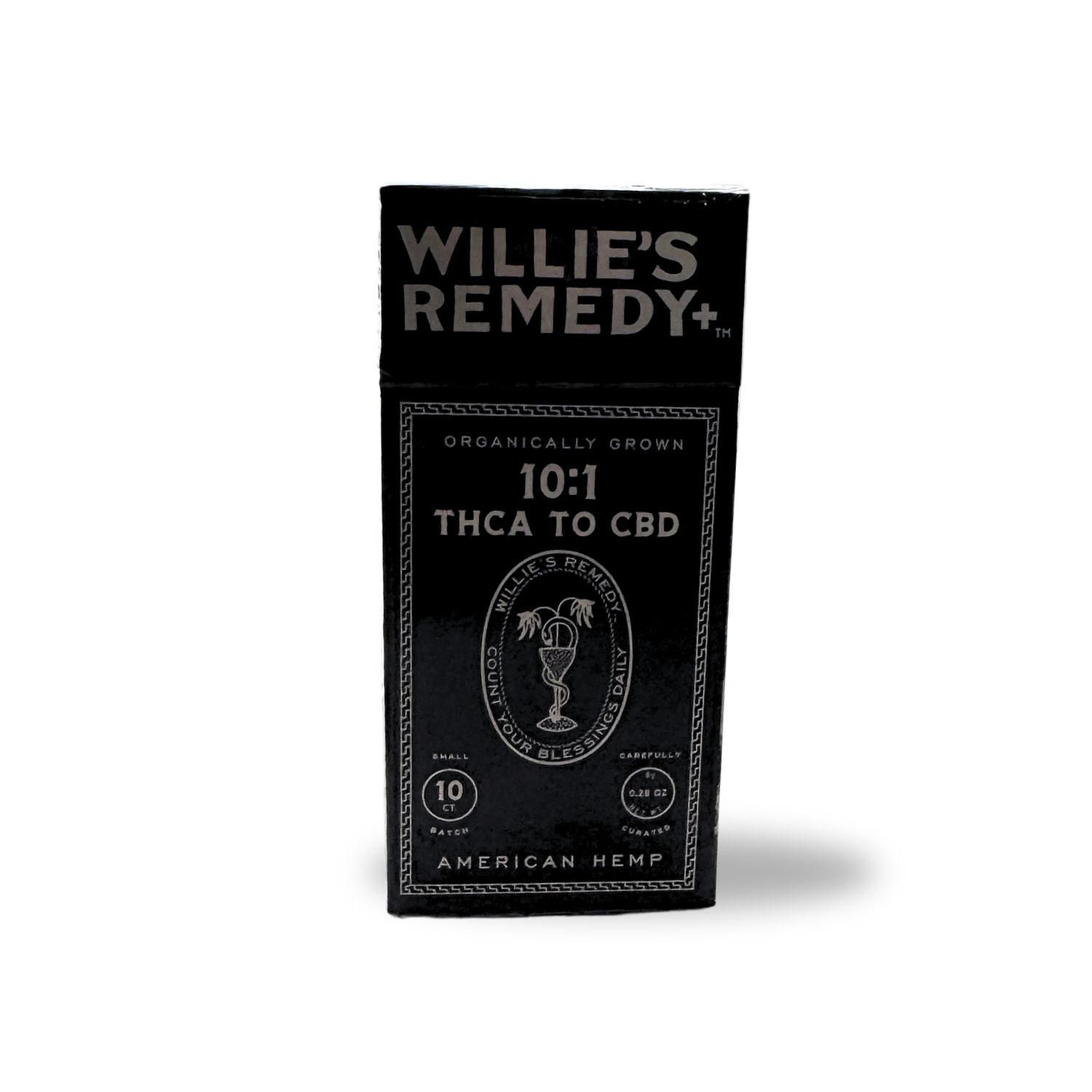 WILLIE’S SMOKES-10:1 THC|CBD CLASS A CIGARETTES- 10 COUNT