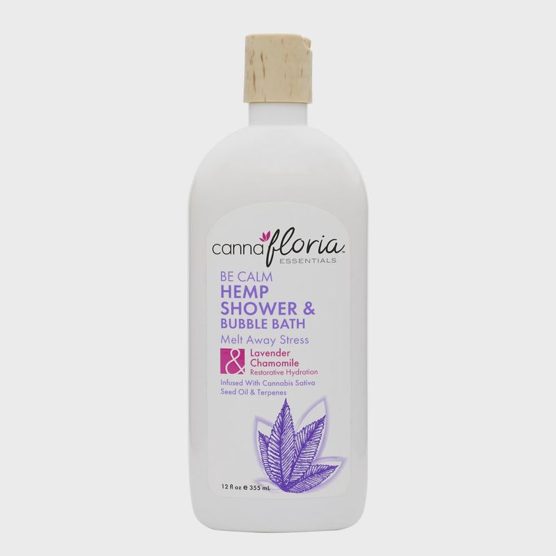 CANNAFLORIA HEMP BUBBLE BATH &amp; SHOWER GEL- TERPENE THERAPY