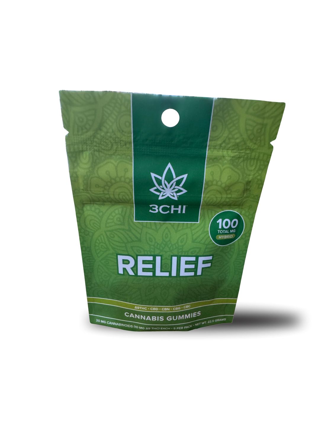 RELIEF VIBES HYBRID GUMMIES 10MG THC/ CBD CBN CBG CBC