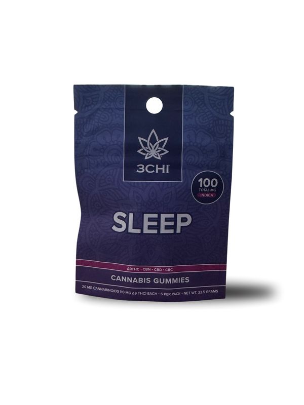 SLEEP VIBES INDICA GUMMIES- 5 COUNT 10MG THC/ CBN CBD CBC