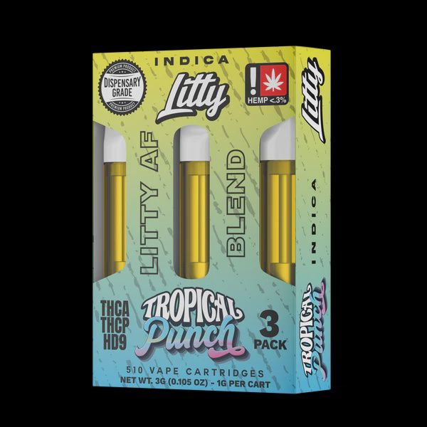 LITTY TROPICAL PUNCH 1G CART 3 PACK INDICA