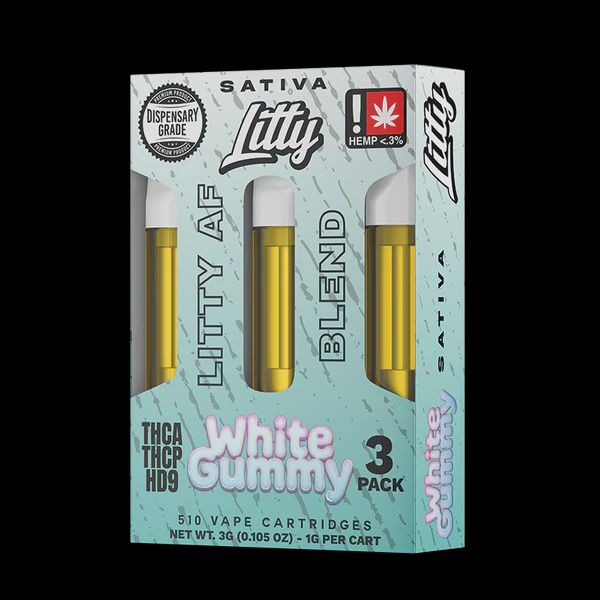 LITTY WHITE GUMMY 1G 3 PACK SATIVA