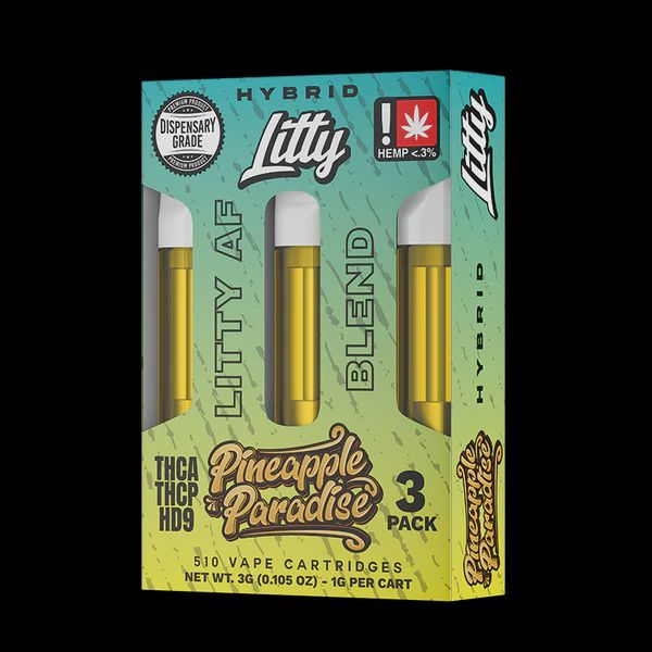 LITTY PINEAPPLE PARADISE 1G 3PACK HYBRID CARTS
