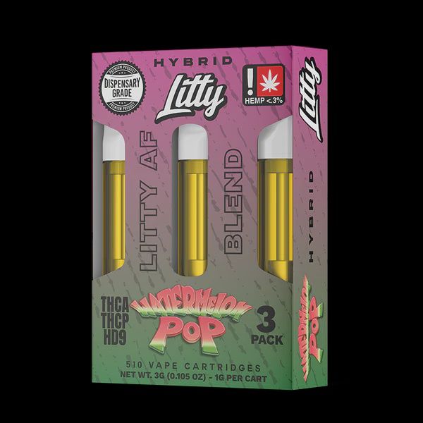 LITTY WATERMELON POP 1G 3 PACK HYBRID CARTS