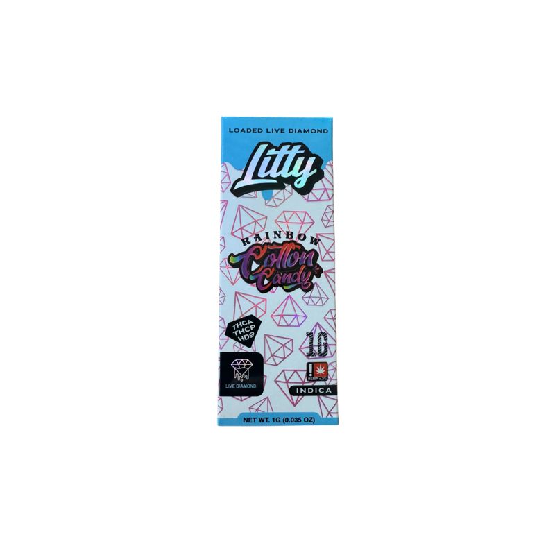 LITTY RAINBOW COTTON CANDY 1G INDICA VAPE