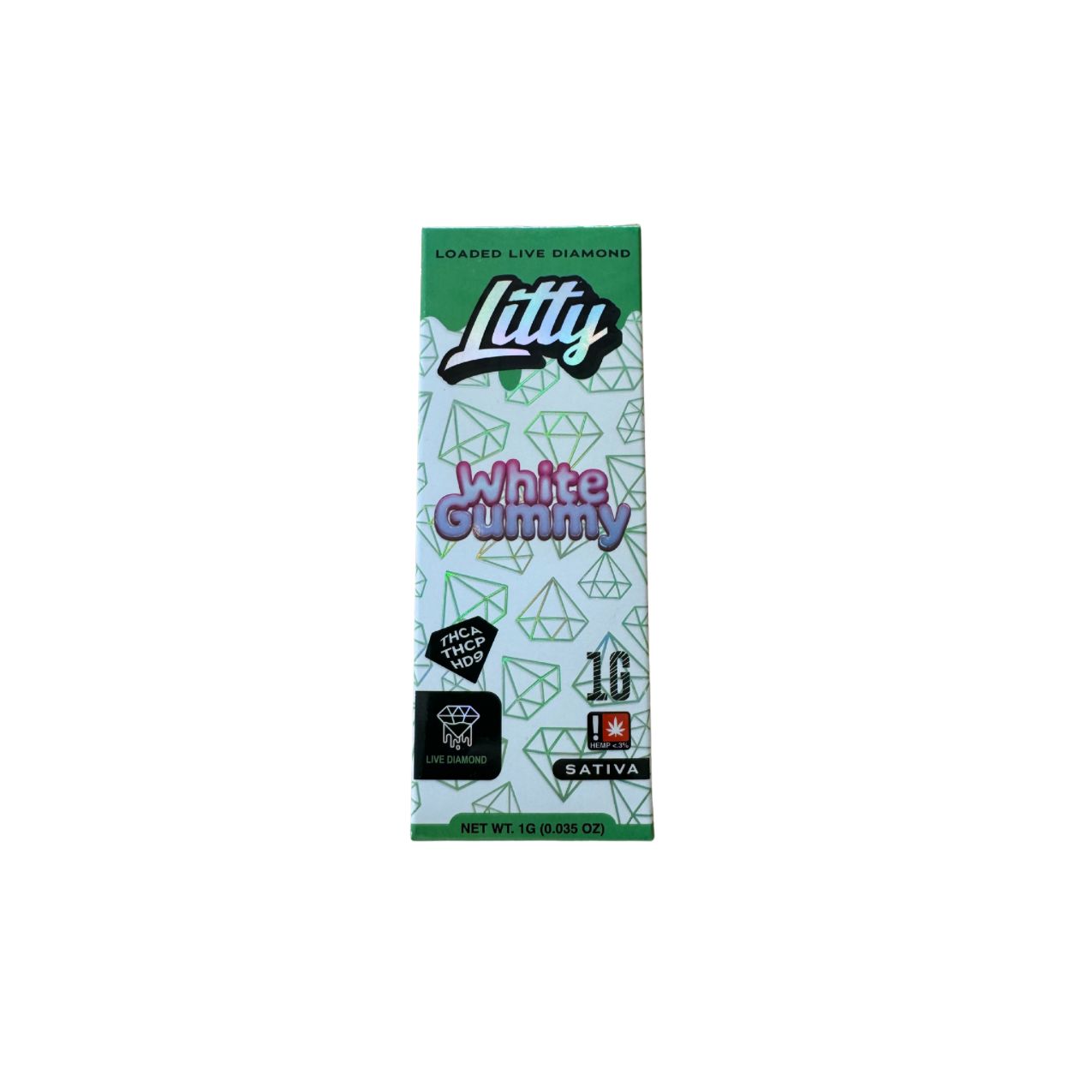 LITTY WHITE GUMMY 1G SATIVA VAPE