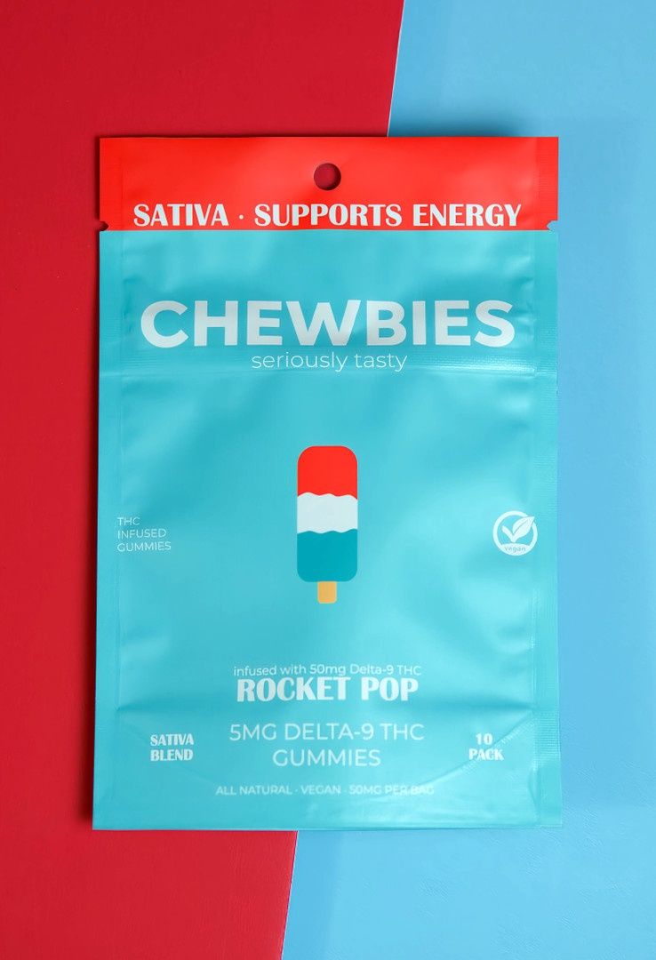 HIGH DOSE 25MG- SATIVA- ROCKET POP- 10 CT