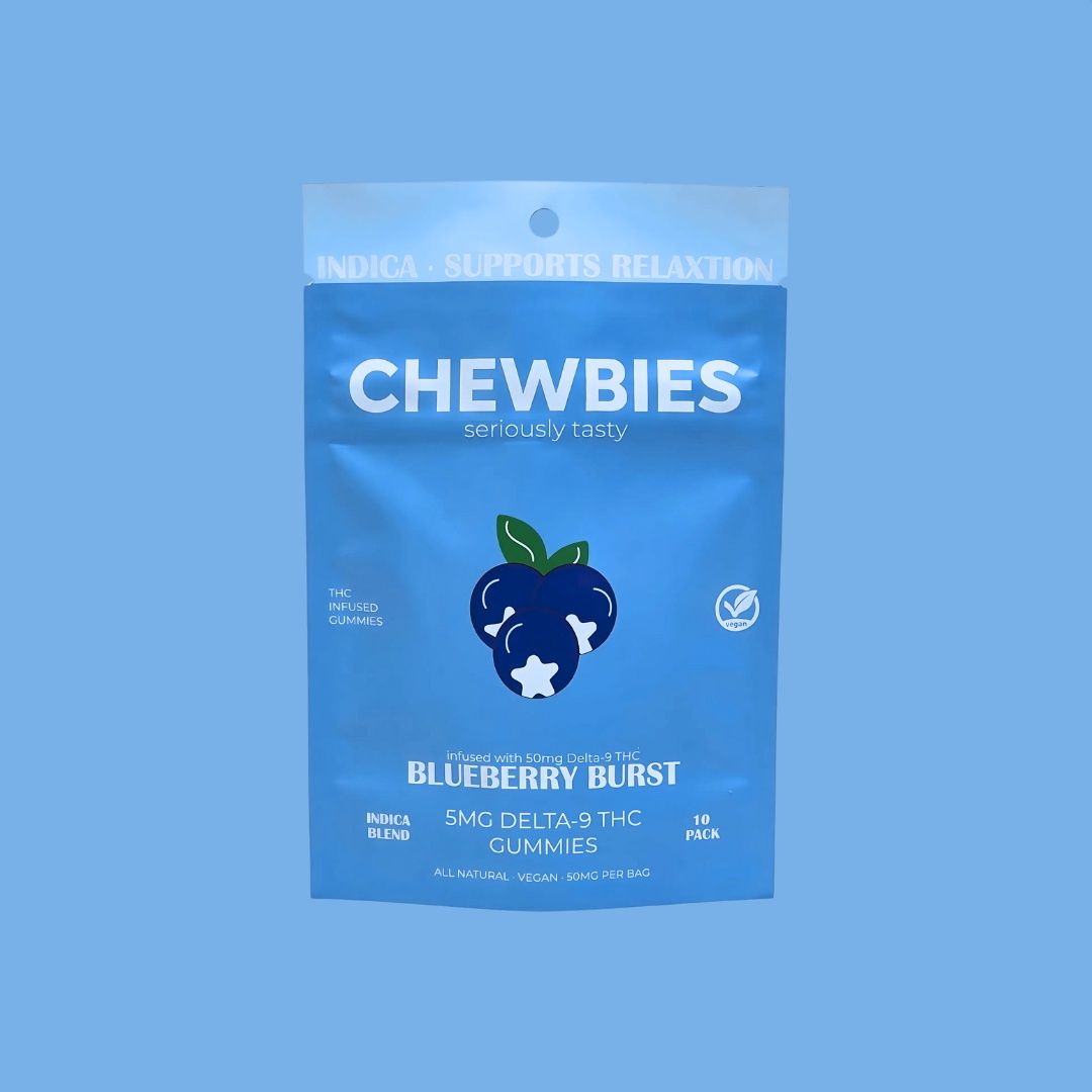 HIGH DOSE 25MG- INDICA- BLUEBERRY BURST-10 CT