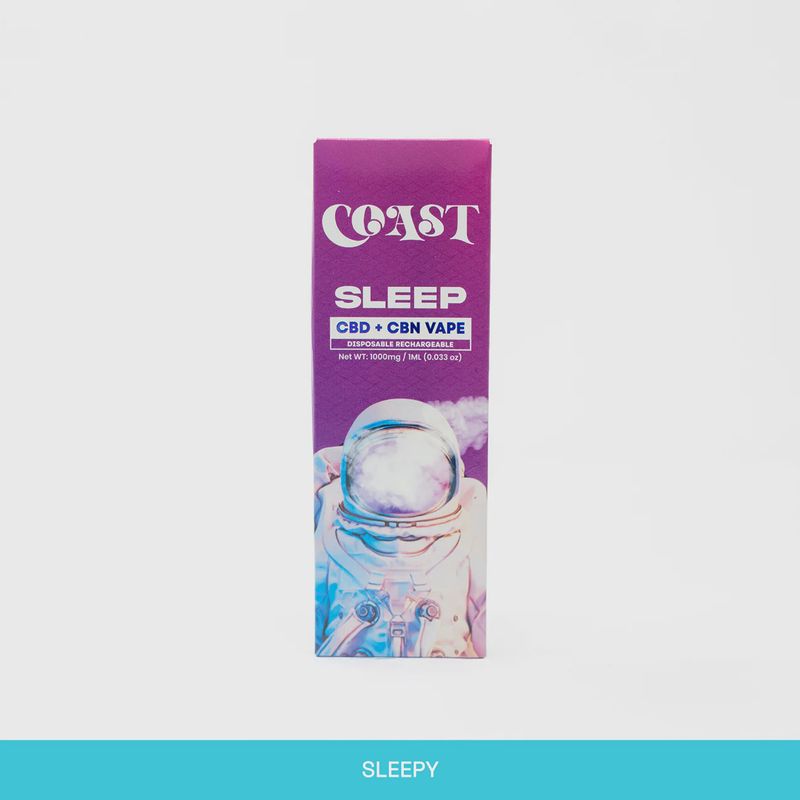 COAST 1G DISPOSABLE VAPE- SLEEP- CBD &amp; CBN- 1ML