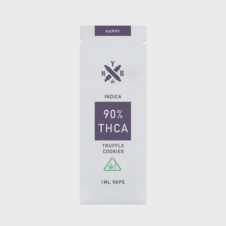 NYB 90% THCA TRUFFLE COOKIES 1ML VAPE- INDICA