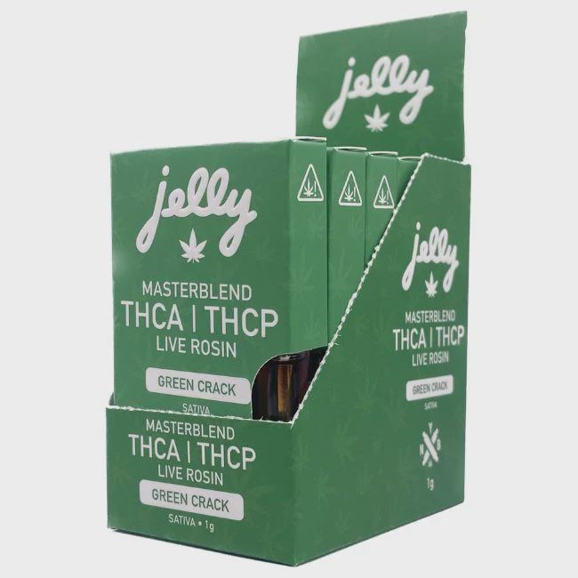 JELLY MASTERBLEND THCA/THCP LIVE ROSIN CART- 1G GREEN CRACK SATIVA