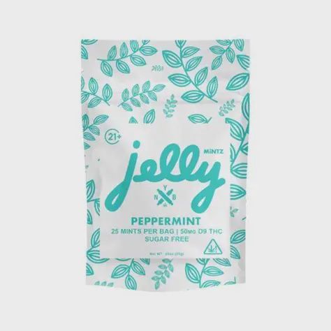 JELLY MINTZ- 25 MINTS PER BAG- 2MG THC PER MINT (SUGAR FREE)