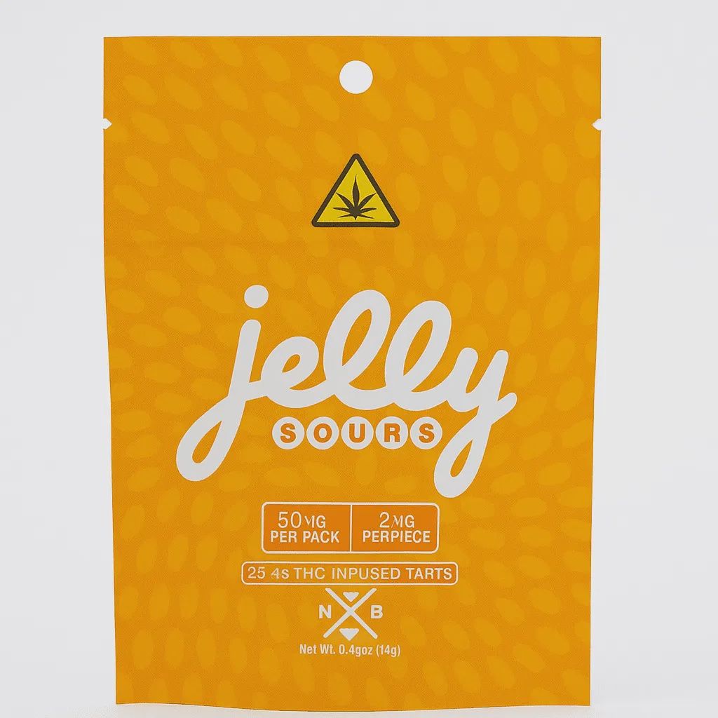 JELLY SOURS- 2MG PER PIECE- 20 PIECES PER BAG