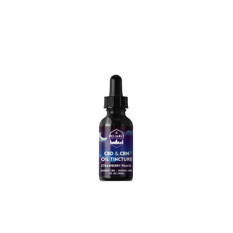 RELIABLE CBD/CBN TINCTURE- 2:1 STRAWBERRY PEACH