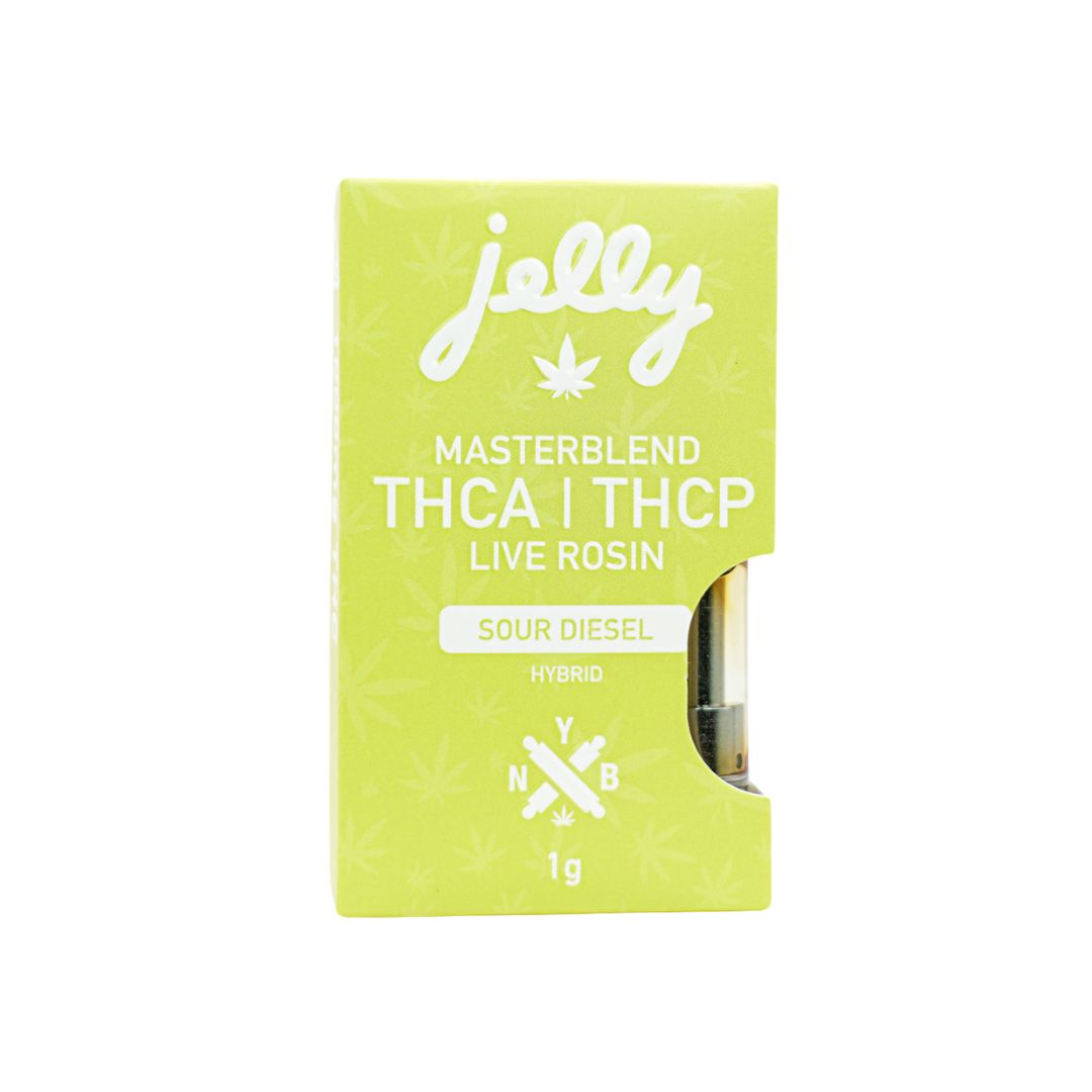 JELLY MASTERBLEND THCA/ THCP LIVE ROSIN CART- 1G SOUR DIESEL HYBRID