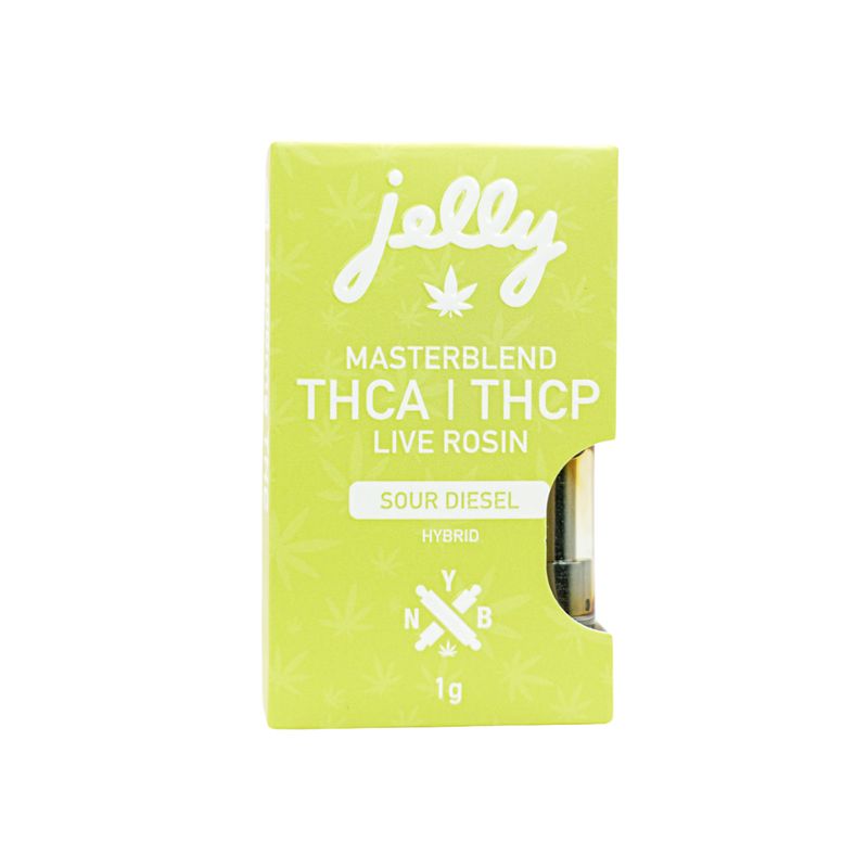 JELLY MASTERBLEND THCA/ THCP LIVE ROSIN CART- 1G SOUR DIESEL HYBRID