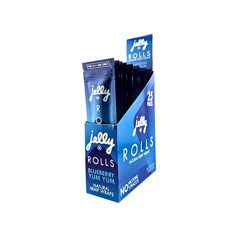 JELLY ROLLS- 2 PACK NATURAL HEMP WRAP- BLUEBERRY YUM YUM