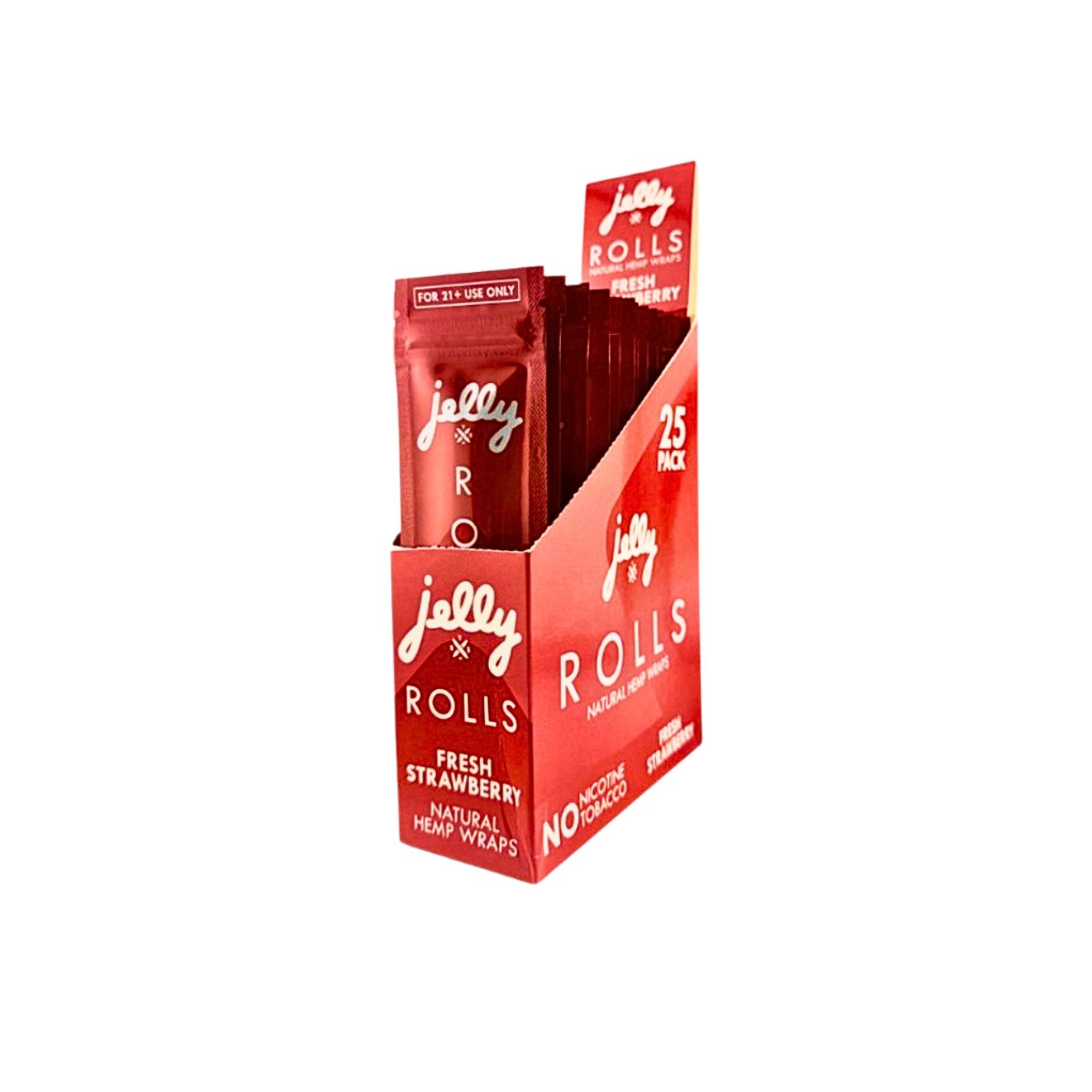 JELLY ROLLS- 2 PACK NATURAL HEMP WRAPS- FRESH STRAWBERRY