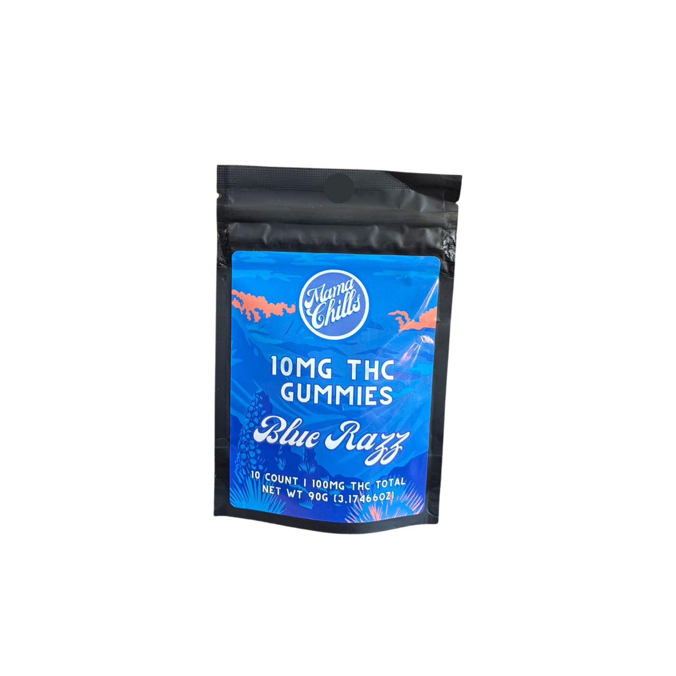 MAMA CHILLS 10MG BLUE RAZZ GUMMIES- 10 COUNT