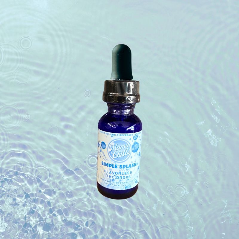 SIMPLE SPLASH FLAVORLESS THC DROPS- WATER SOLUBLE DRINK INFUSION
