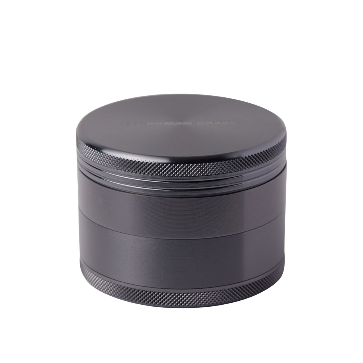 LARGE ALUMINUM 2.5” GRINDER- 4 PIECE- GUNMETAL