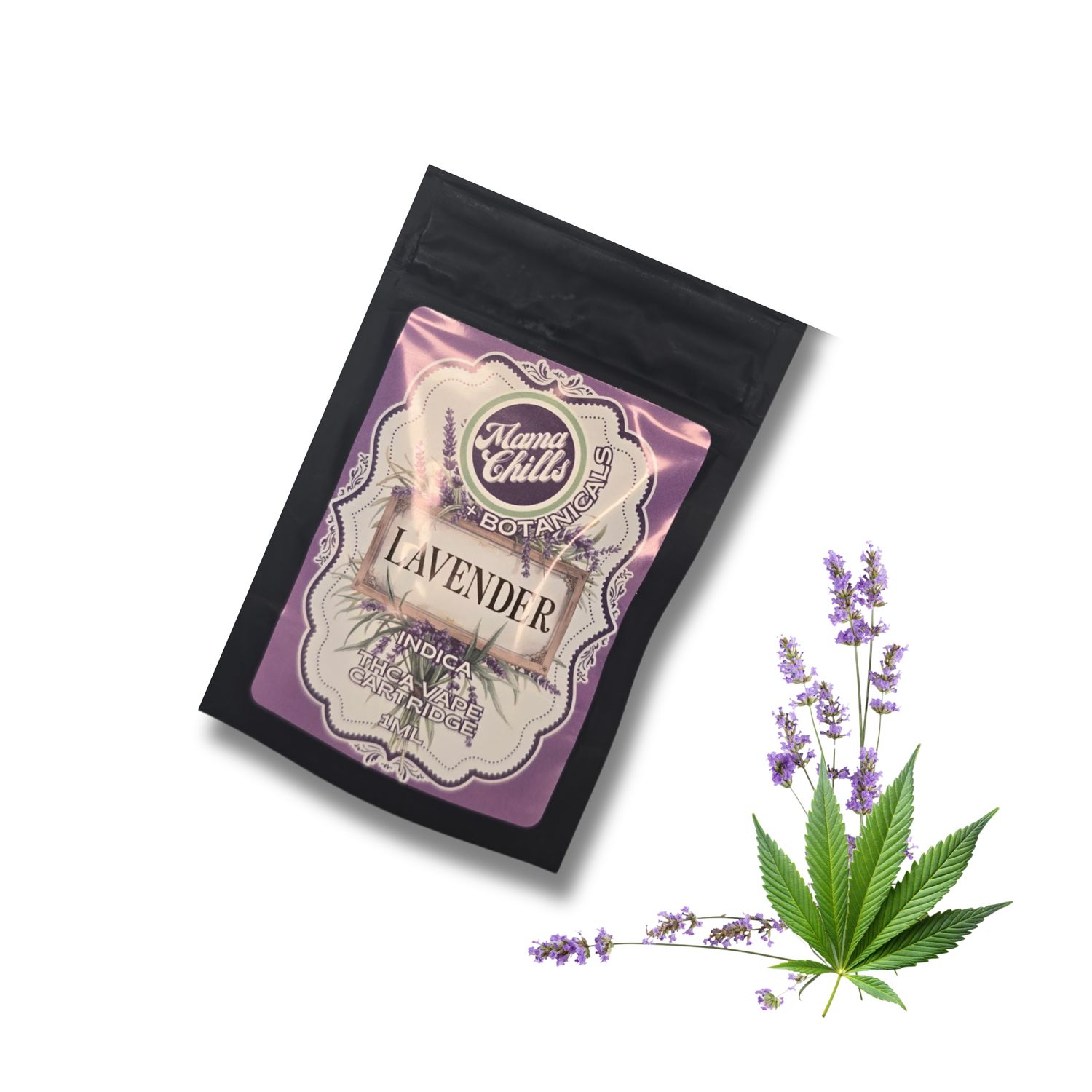 MAMA CHILLS + BOTANICALS THC &amp; LAVENDER 1ML CART