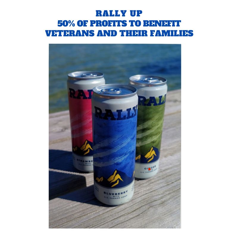 RALLY THC DRINK STRAWBERRY 2MG THC/ 15MG CBD/ 15 MG CBG