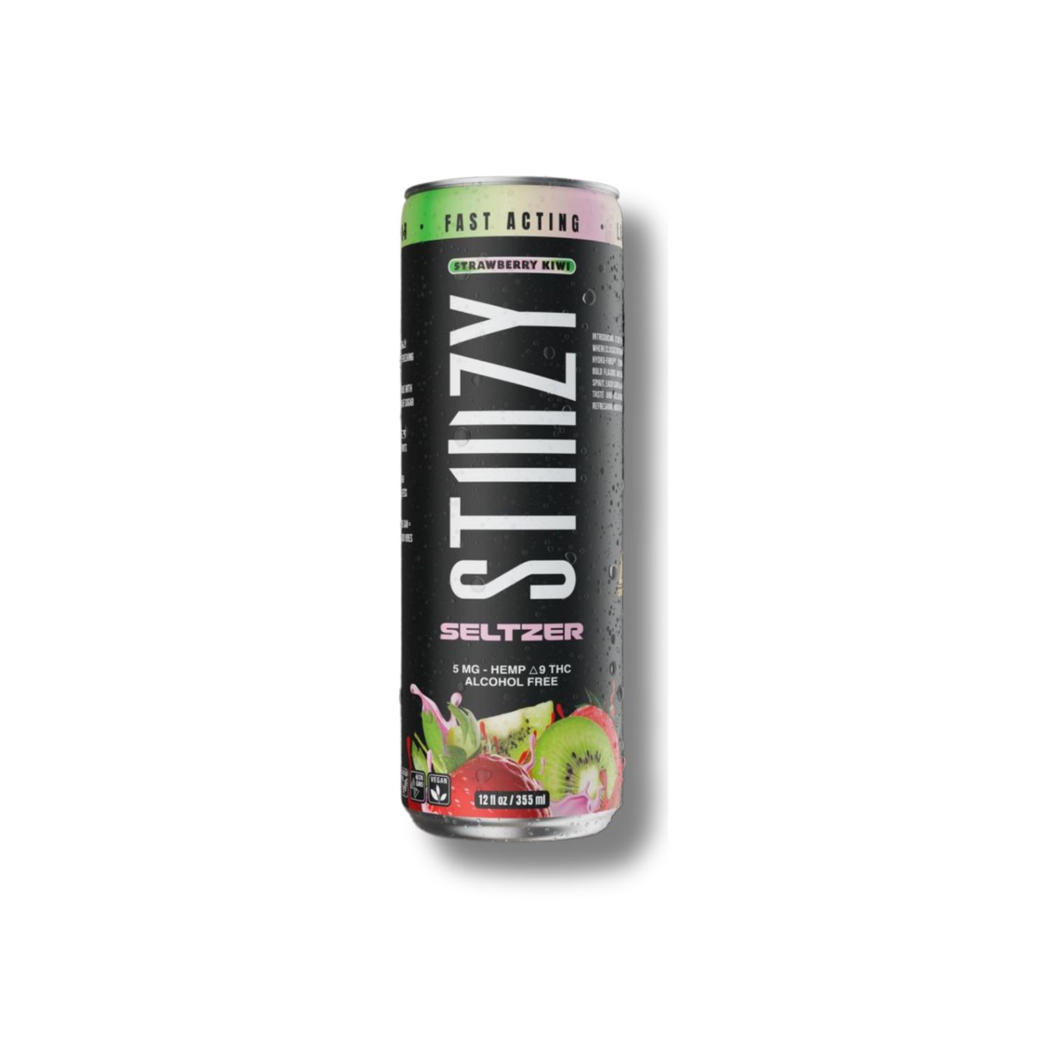 STIZZY STRAWBERRY KIWI SELTZER 5MG THC