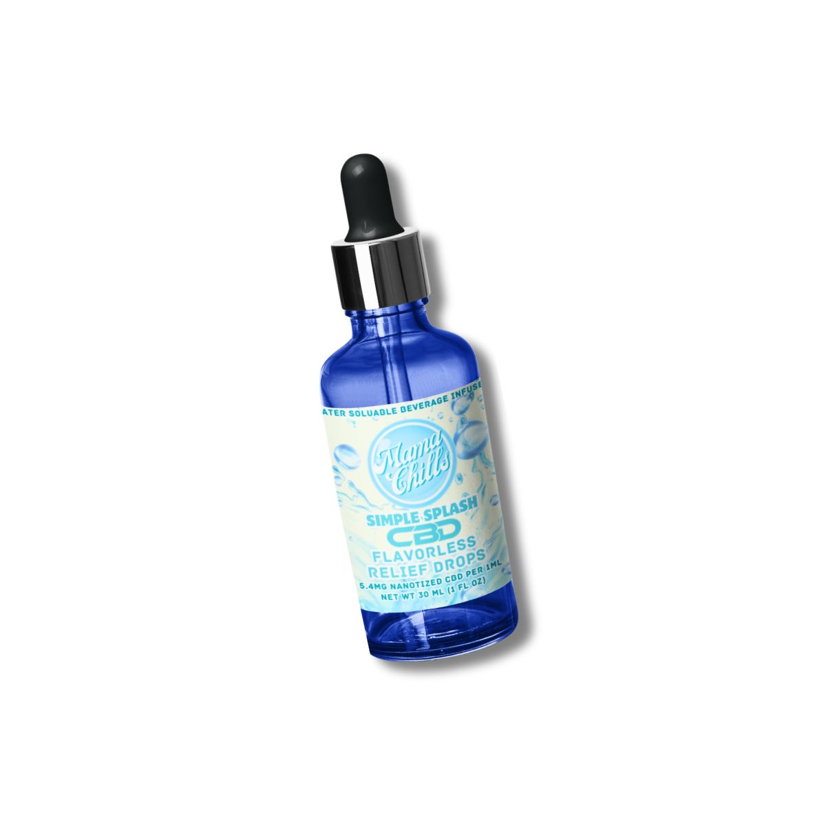 SIMPLE SPLASH- FULL SPECTRUM CBD UNFLAVORED - 174 MG BOTTLE 5.4 MG CBD PER SERVING