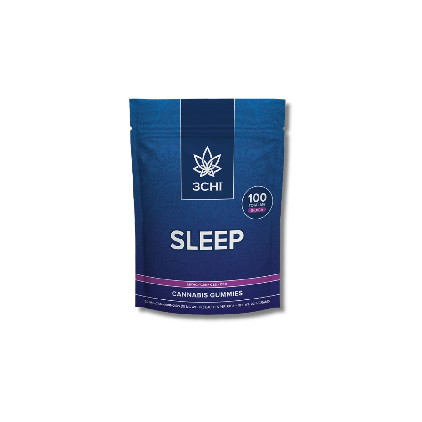 SLEEP VIBES INDICA GUMMIES- 5 COUNT 10MG THC/ CBN CBD CBC