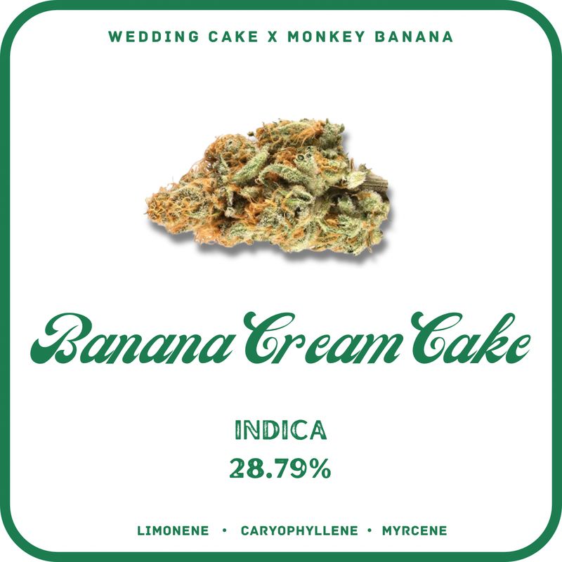 BANANA CREAM CAKE FLOWER- INDICA 28.79%