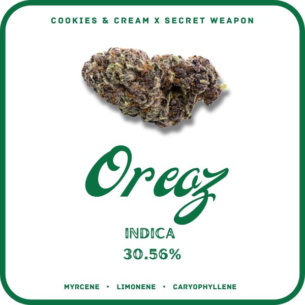 OREOZ FLOWER- INDICA- 30.56%