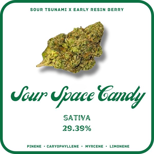 SOUR SPACE CANDY FLOWER- SATIVA 29.39%