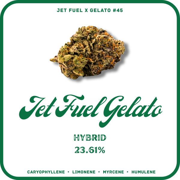 JET FUEL GELATO FLOWER- HYBRID 23.61%