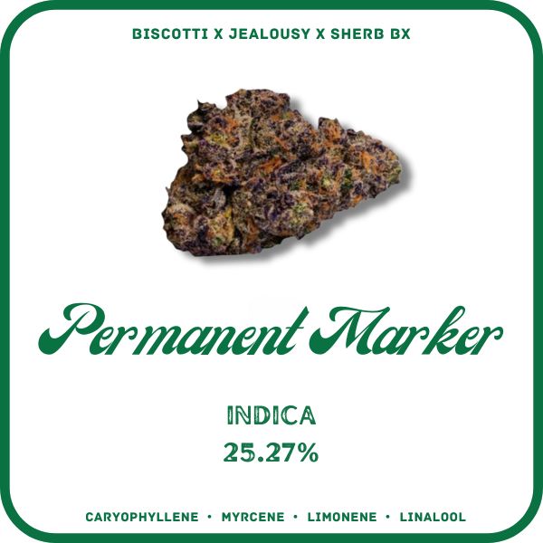 PERMANENT MARKER FLOWER- INDICA 25.27%