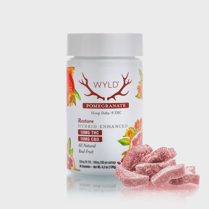 WYLD POMEGRANATE 10 THC 10 CBD- 30 CT
