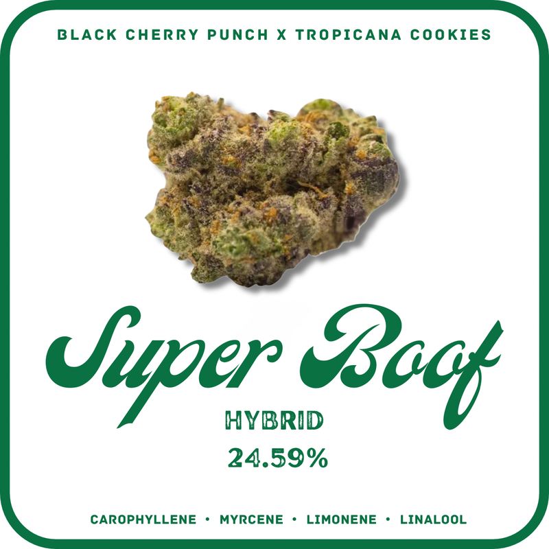SUPER BOOF FLOWER- HYBRID 24.59%