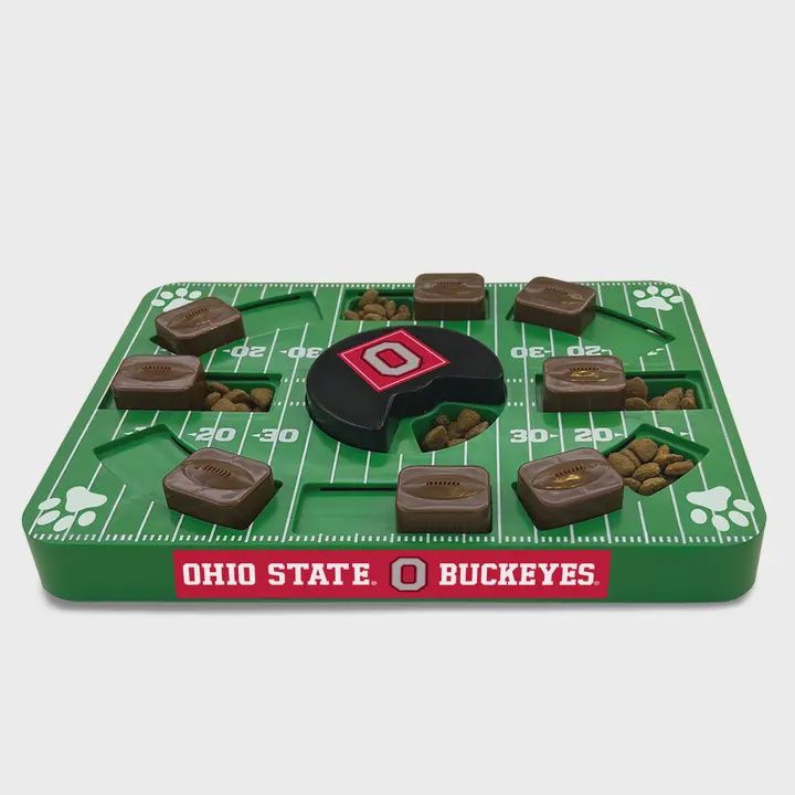 OHIO STATE INTERACTIVE TREAT PUZZLE FOR DOGS AND CATS