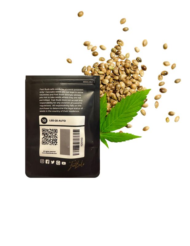 420 FAST BUDS LSD-25 AUTO FLOWERING FEMINIZED- GUARENTEED SINGLE SEED