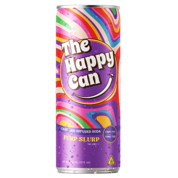 PURP SLURP THE HAPPY CAN 10MG THC/ 10 MG CBD