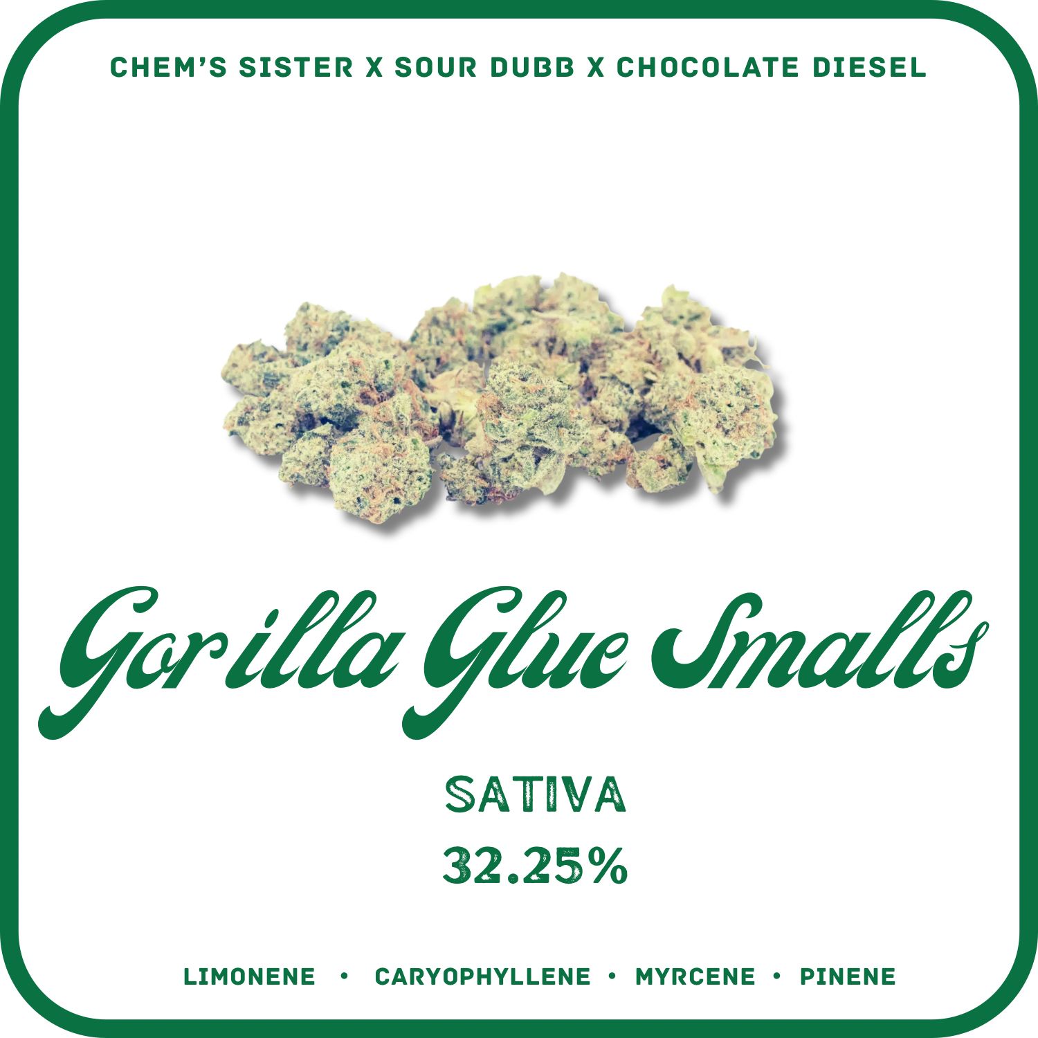 GORILLA GLUE #4 SMALLS- SATIVA 32.25%