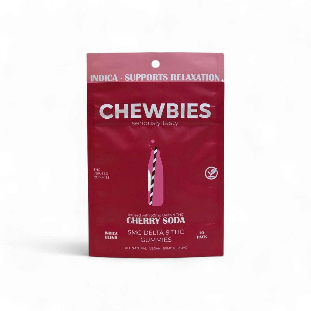 LOW DOSE CHEWBIES- CHERRY SODA- INDICA 5MG