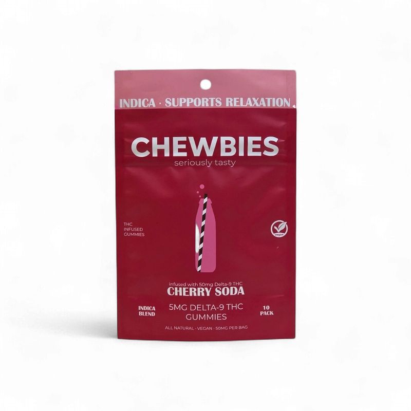 LOW DOSE CHEWBIES- CHERRY SODA- INDICA 5MG