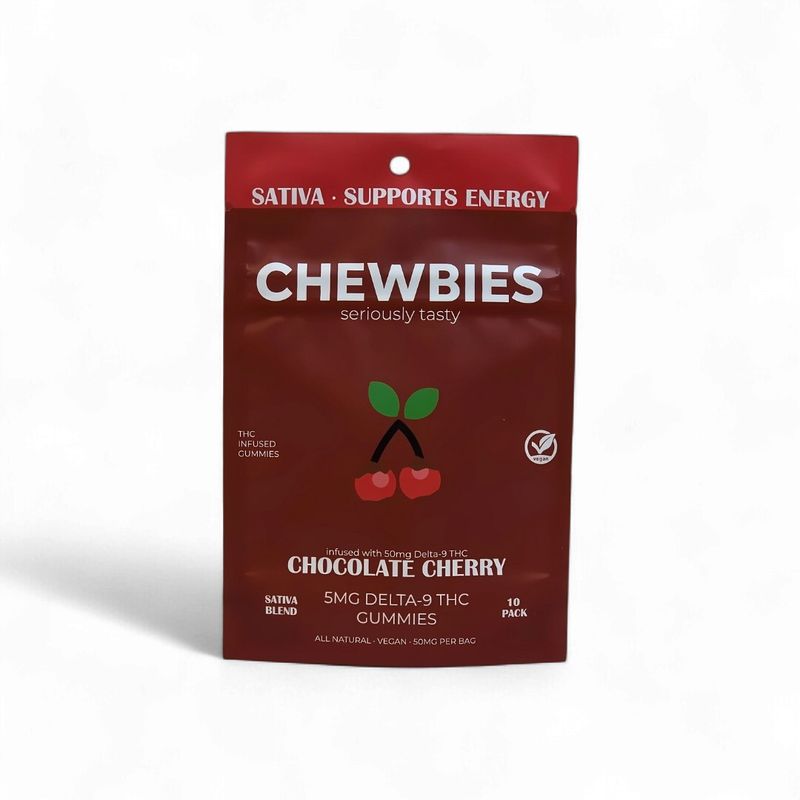 LOW DOSE CHEWBIES- CHOCOLATE CHERRY- SATIVA 5 MG