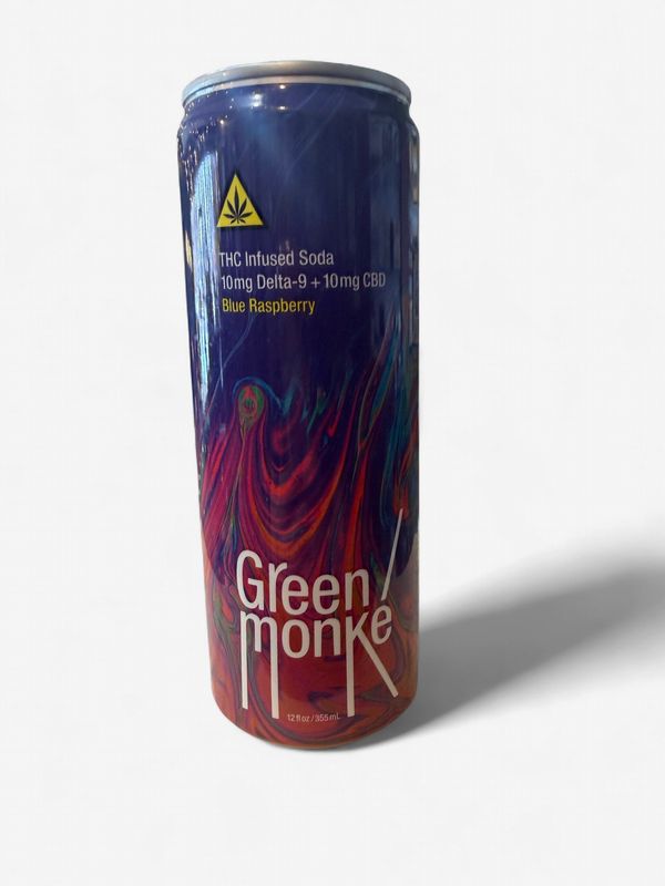 GREEN MONKE 10MG BLUE RASPBERRY